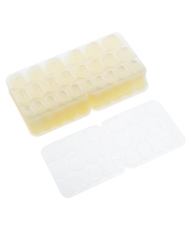 HAKIDZEL 50 Sheets Nail Jelly Glue Press on False Nail Glue Nail Art Stickers Nail Gel Transparent Stickers for Nail Manicure Label