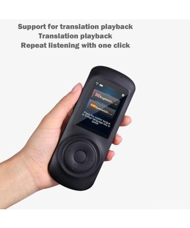 Portable Voice Translator Smart Foreign Language Translator Device Wifi/4G Two-Way Speech/Text 2.4 Inch Touch Screen Support 70 Languages for Travel Business White Good Times Black - Buy Online on GoSupps.com