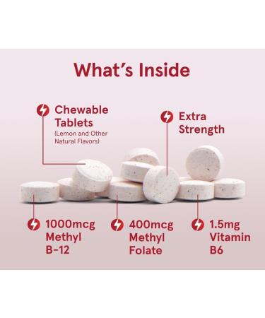 M thyle B 12 v g talien 1000 mcg et folate 400 mcg extra fort P-5-P m cher citron 100 comprim s - Buy Online on GoSupps.com