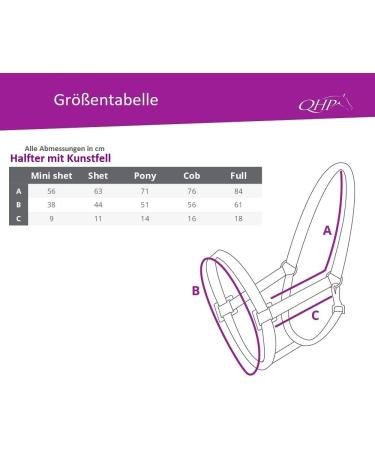 ARBO-INOX Halter Set Starter - Faux Fur Halter & Lead Rope for Full Warmbloods - Purple - Buy Online on GoSupps.com