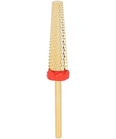 Nail Grinding Head Ultra Long Golden Cone Quick Grinding Multi-function Manicure Drill for Salon (132#-F) - Buy Online on GoSupps.com