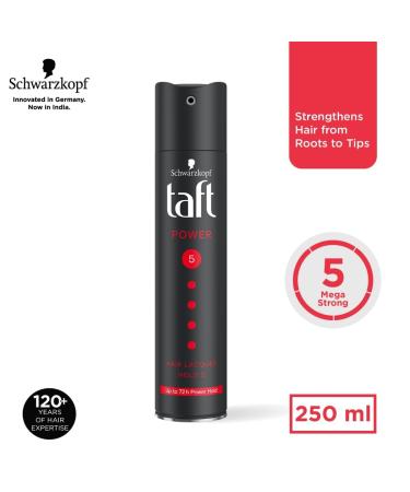 Taft Cashmere Touch Power Hairspray Mega Strong 5 250ml 8.45 Fl Oz (Pack of 1) Clear - Buy Online on GoSupps.com
