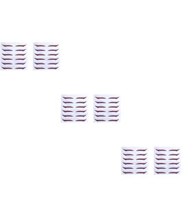 Didiseaon 36 Pairs Glitter Eyeliner Cosmetic Eyelid Tape Eyeshadow Hair Accessories Sticker Double Eyelid Miss