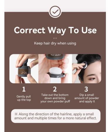 Hairline Volume Powder Hairline Contour Shadow Powder Waterproof Hair Powder Thinning Hair Coverage (1) - Buy Online on GoSupps.com