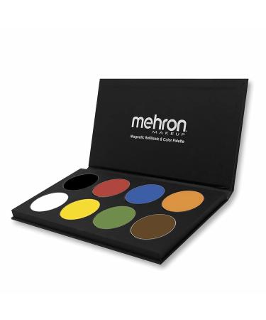 Mehron Makeup Paradise AQ Face & Body Paint 8 Color Palette (Basic) - Face, Body, SFX Makeup Palette, Special Effects, Face Painting Palette for Art, Theater, Halloween, Parties and Cosplay