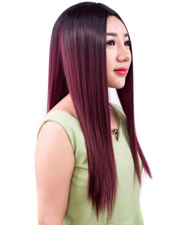 GCX Long Red Straight Hair Wig for Ladies - Fashionable Breathable & Beautiful | International Shipping - Buy Online on GoSupps.com