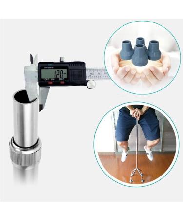 Ergonomic Four-Legged Crutches Elderly Crutches with Non-Slip Tips Lightweight Walking Cane Purposiveness - Buy Online on GoSupps.com