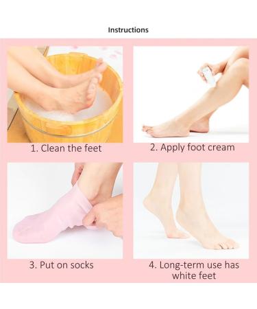 lmoikesz 3 Pairs Moisturizing Socks Multifunctional Foot SPA Pedicure Socks Anti-Drying Sock Repair Heel Protector for Woman L - Buy Online on GoSupps.com