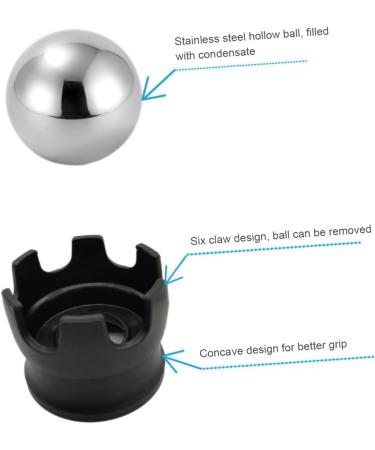 Ice Rollerball Facial Massager - Cold Therapy Face Ice Ball for Muscle Relief & Relaxation | Manual Massage Device - Buy Online on GoSupps.com