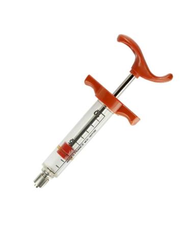 ARDES Syringe for Precision Injection of Veterinary Medications and Vaccines. Reusable. High Performance. Ergonomic Design. Unbreakable Clear Plastic Barrel. Autoclavable. (10 ml)
