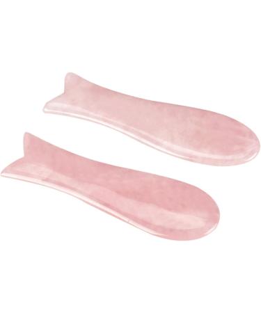 Guasha Board Jade Face Massager Crystal Energy Pink Stone 1Pcs (Color : Violet) - Buy Online on GoSupps.com