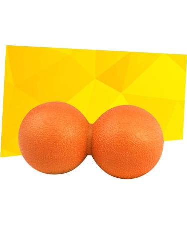 Minkissy Double Lacrosse Ball - Acupressure Peanut Massage Ball for Muscle Relief & Mobility - Medium Orange - Buy Online on GoSupps.com