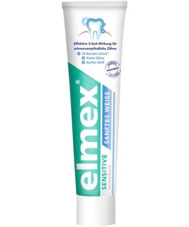Elmex Sensitive Gentle White Toothpaste 75ml - Best for Sensitive Teeth & Whitening - International Shipping Available - Buy Online on GoSupps.com