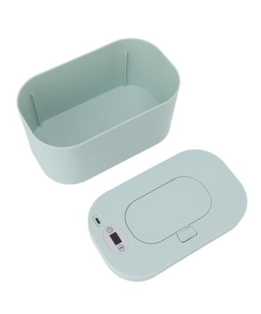Wipe Warmer Moisturizing Rechargeable LED Display Wipe Heater Dispenser for Home Office Outdoor (Green)
