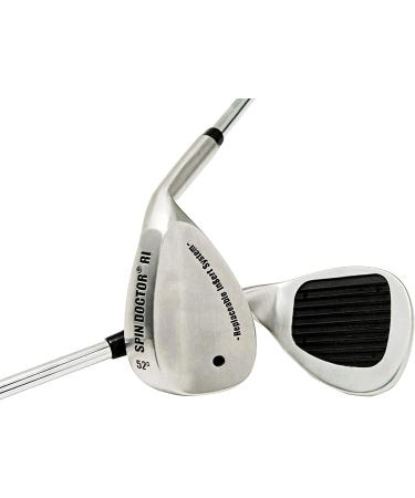 Spin Doctor RI Golf Wedge Set | Replaceable Insert System | Steel Wedge | 52 Pitching, 56 Sand, 60 Lob Wedges | Reverse Groove & Titanium Inserts | Right Hand | 3 Clubs - Buy Online on GoSupps.com