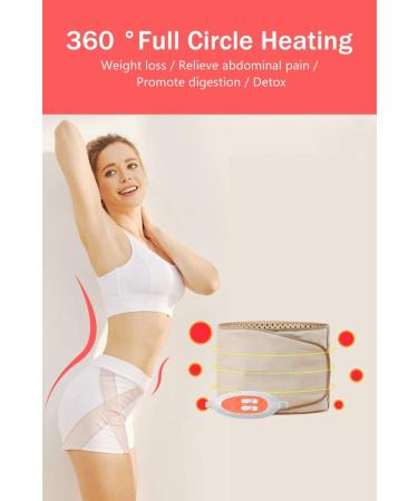 Electric Belt with Hot Compress & Vibration - Relieve Back & Waist Pain - 360 Heating - 50 11 Inches - 2.86Lb - Gray (110V US Plug) - Buy Online on GoSupps.com