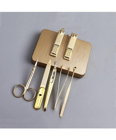 Manicure Set Stainless Steel Nail Clippers Tool Beauty Manicure Man and Woman Portable Personal Care Set 7 Piece Travel Manicure Nail Clippers Kit - Buy Online on GoSupps.com