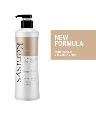 Kerasys Hair Clinic Protein Care System for Thin Hair Revitalizing Shampoo & Conditioner Set with Rosehip Oil (20.2 fl oz / 600 ml) | International Shipping Available - Buy Online on GoSupps.com