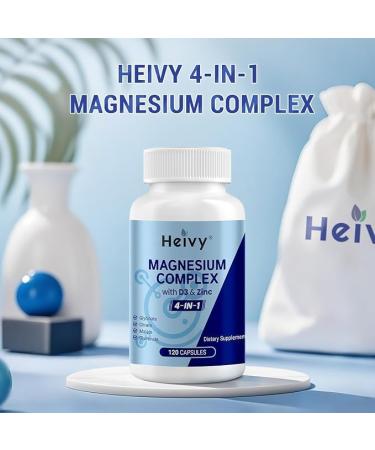 Heivy 4 in 1 Magnesium 120 Capsules 2 Packs - Buy Online on GoSupps.com