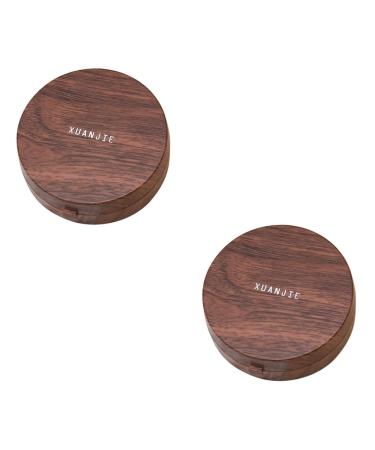 Gatuida 2 sentences contact lens container MAM bottle handles holder tweezers for the eyes colored contact lenses cases eye holder lentes de bambus duplex box travel wood grain