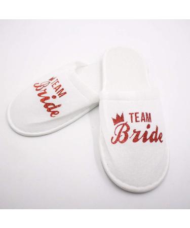 Oilmal Disposable Bridal House Shoes | Fluffy Wedding Slippers | Perfect Gift for Expectant Bridal Party | International Shipping Available - Buy Online on GoSupps.com