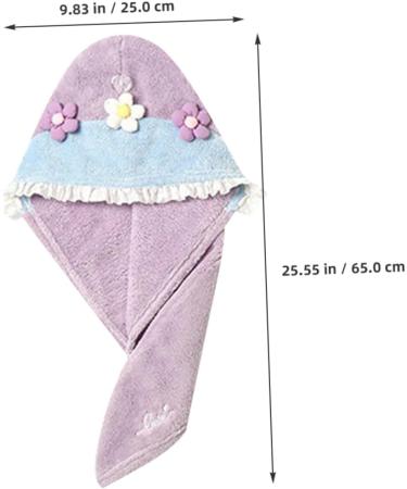 Beavorty 2pcs Dry Hair Cap Bathing Cap Shower Caps Turban Towel Washcloth Hair Drying Hat Cute Rapid Hair Drying Hat Hair Dry Hat for Wet Hair Shower Hats Coral Fleece Quick Dry Tube Top As Shownx2pcs 65.00X25.00X0.50CMx2pcs - Buy Online on GoSupps.com