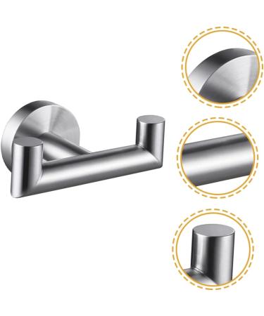 Alipis Coat Hook Black Hanger Outfit Hangers Bath Towel Hanger Bathroom Robe Towel Holder Hang Towel Heavy 9.8x5.8cm Silver - Buy Online on GoSupps.com