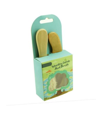 Beavorty 2pcs Baby Hair Brush and Comb Set - Gentle Hair Cleaning for Toddlers | Wooden Shower Brush for Babies - Buy Online on GoSupps.com