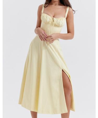 Women's Sleeveless Deep V Neck Loose Plain Long Maxi Casual Dress 2 X-Large - Buy Online on GoSupps.com