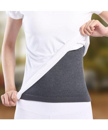 Yusseqdd Back Warmth Belt - Comfortable Breathable Wool Support Belt | Elastic Waist Moisture Absorbing - XXL Black Brushed - Buy Online on GoSupps.com