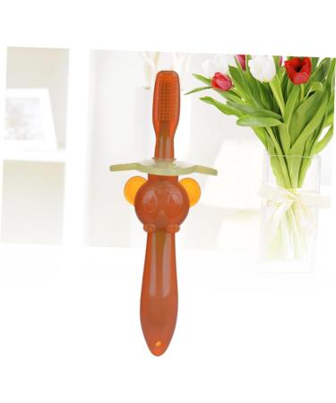 Frcolor 2-Pack Safety Toothbrush for Kids - Silicone Bristle Design with Lid | Children's Oral Care - Buy Online on GoSupps.com