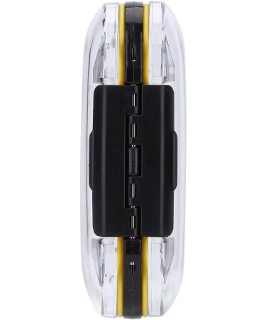 Weiyirot Portable Small Lure Box - Plastic Fishing Lures Holder with Foam Pad - Black Zigzag Design - Buy Online on GoSupps.com
