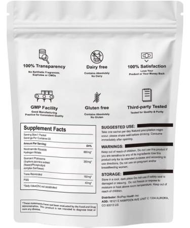 Zotreval NAD Resveratrol Supplement 30 NAD Liquid Packets - Fast Absorbing Liquid Formula with Nicotinamide | Riboside | PQQ Cellular Energy & Metabolism Support NMN Supplement Alternative - Buy Online on GoSupps.com