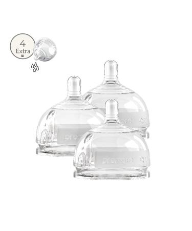 Inttero Anti-Colic & Air-Free Vent Nipples - Extra Flow (4 Holes, +6 months) - 3-Pack - Buy Online on GoSupps.com