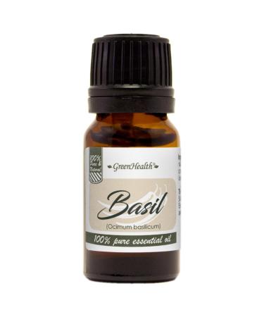 Basil Essential Oil 1/3 fl oz (10 ml) Glass Bottle 100% Pure Essential Oil
