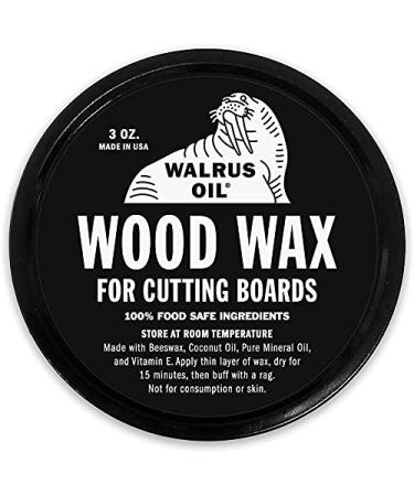 WALRUS OIL - Wood Wax 3 oz Can FDA Food-Safe Cutting Board Wax and Board Cream - Buy Online on GoSupps.com