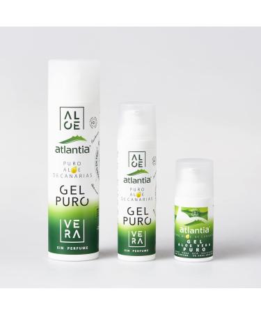 Atlantia Pure Aloe Vera Gel | 100% Bio Aloe Vera from Canary Islands | Healing Gel | 200ml - Natural Skincare Solution - Buy Online on GoSupps.com