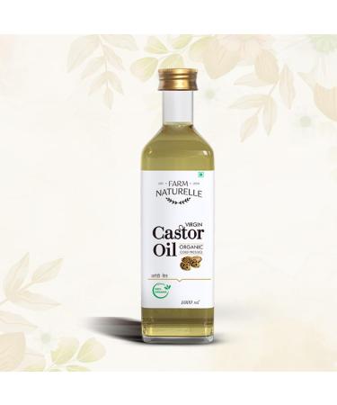 Farm Naturelle 100% Pure Natural Organic Castor Seed Oil (Hindi-Arandi Oil)(500 Ml) - Buy Online on GoSupps.com