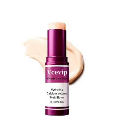 VCEVIP Calcium Volume Multi Balm Stick - Anti-Aging Collagen Cream for Intensive Hydration Wrinkle Repair & Skin Firming Suitable for Face Eyes and Neck.