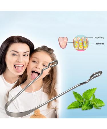 Ikappy Professional Stainless Steel Tongue Scraper - Enhance Oral Care Combat Bad Breath & Achieve Fresh Breath - Buy Online on GoSupps.com