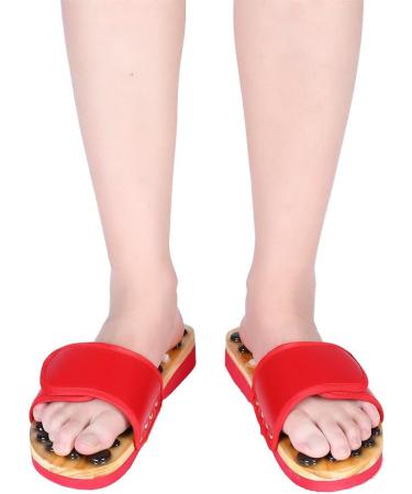 Shop Verdant Touch Reflexology Foot Massage Slippers - Acupuncture Health Care Shoes in Red Size 38 for Ultimate Comfort - Buy Online on GoSupps.com