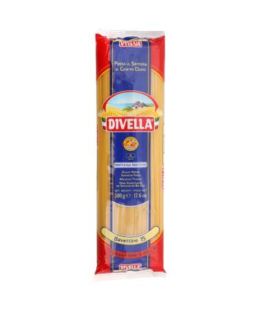 Italian Gourmet E.R. Divella Bavettine No. 15 Pack of 10 durum wheat semolina pasta 500g + Italian Gourmet Polpa di Pomodoro 400g