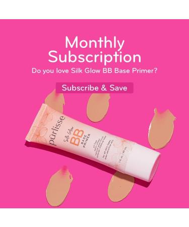 purlisse Silk Glow BB Base Primer | Illuminating & Oil-Free Primer with Chamomile | Cruelty-Free, Clean Formula | Paraben & Sulfate-Free | 1oz - Buy Online on GoSupps.com