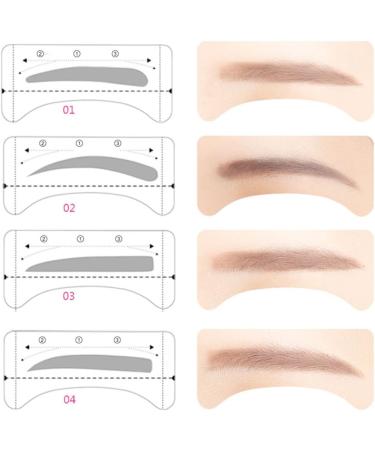FOMIYES 36 Pcs 48 Eyebrow Stencil Kit Eyebrow Styling Tool Eyebrow Tracer Eyebrow Stencils Card - Buy Online on GoSupps.com