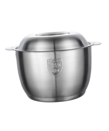 Milisten 3 Pcs Lard Can Stainless Steel Containers Pasta Containers Kitchen Supply Grease Storage Can Sauce Pot Grease Container Fruit Strainer Steam 304 Stainless Steel Chocolate