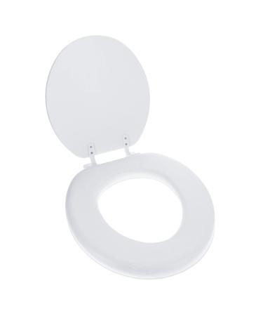 Ginsey Home Solutions Desert White Round Soft Toilet Seat