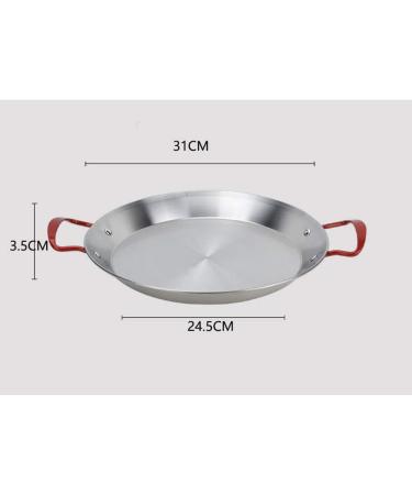 LAKEINX Pan Seafood Frying Pot Stainless Steel Double Ear Frying Pan Saucepan Fruit Plate Container Cooking Tools - Buy Online on GoSupps.com