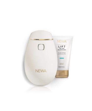 NEWA RF Wrinkle Reduction Device (Plug in) - FDA Cleared Skincare Tool for Facial Tightening. Boosts Collagen  Reduces Wrinkles. with 1 Month Gel Supply. Ivory Classic