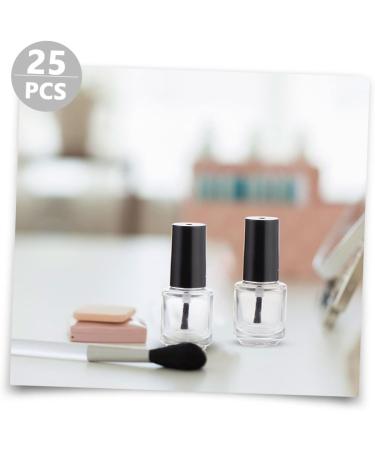 SOIMISS Lot de 25 Flacons Vides pour Vernis Ongles 5Ml en Verre Transparent Bouchon Aluminium lectrolytique Flacon Rechargeable pour Manucure Rangement Peinture Accessoires Nail Art - Buy Online on GoSupps.com