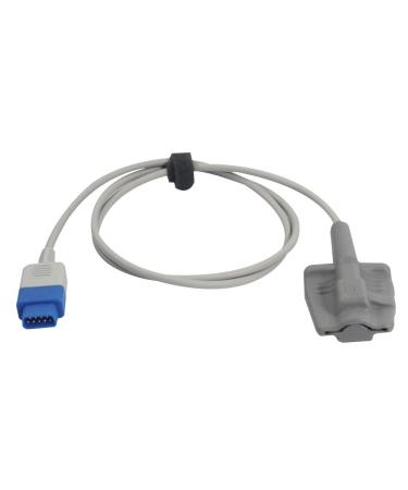 Sino-k Compatible for Nellcor ear clip Spo2 sensor non-oximax 3.2 ft 7 pins connector FDA/CE approved